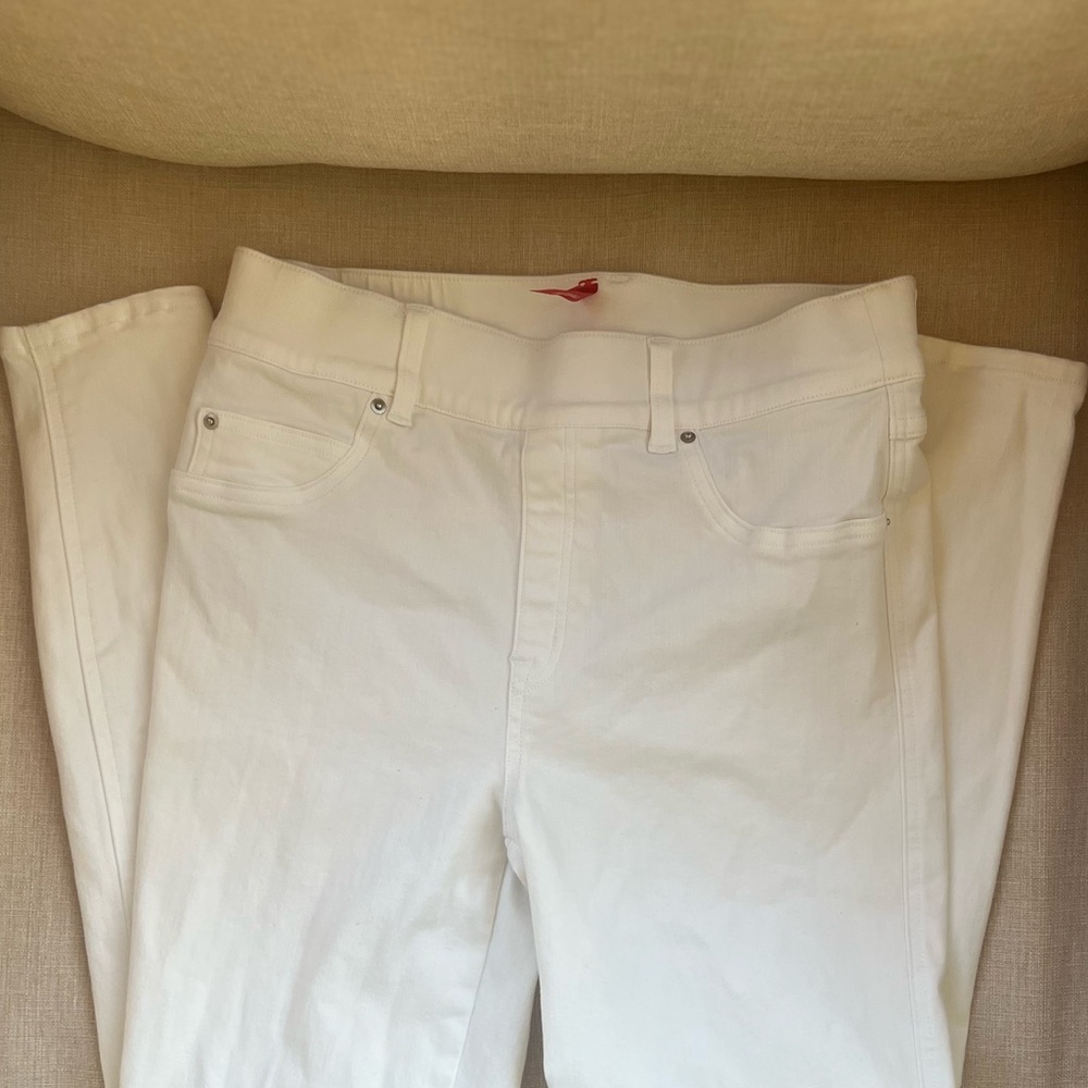 SPANX White Denim Skinny Jeans size medium
